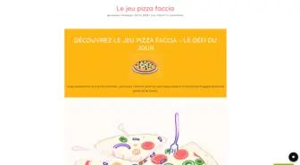 Jeu pizza faccia