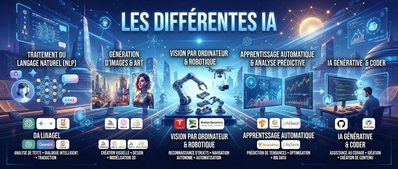 Les différentes IA