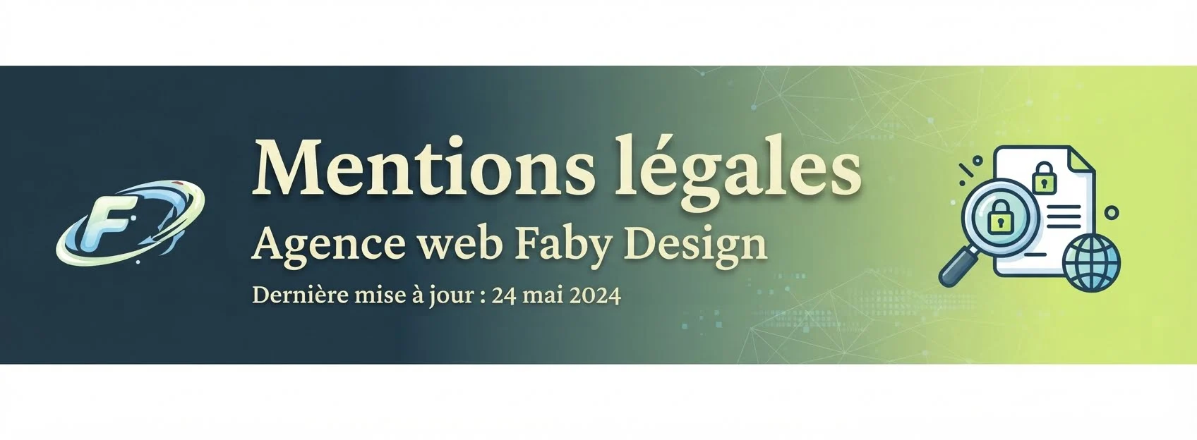 mentions légales fabydesign